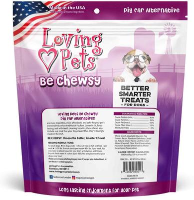Be Chewsy Pig Ear Dog Treat, 13.75-oz bag, 10 count