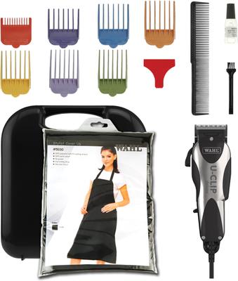 Deluxe U-Clip Dog, Cat & Small Pet Grooming Clipper, Black/Chrome