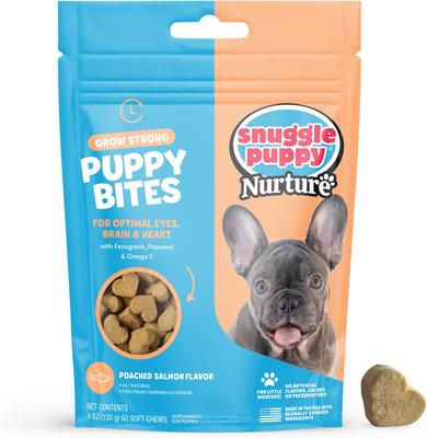 Suplemento masticable suave con sabor a salmón Bites Grow Strong, 60 unidades