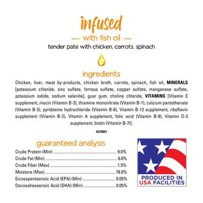 Infused Pate with Real Lamb, Chicken, Beef Variety Pack Wet Dog Food, 3-oz can, case of 24