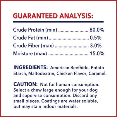 Beefhide Munchy Mini Rolls 5-inch Chicken Flavored Dog Hard Chews, 1.5-lb bag