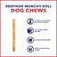 Beefhide Munchy Mini Rolls 5-inch Chicken Flavored Dog Hard Chews, 1.5-lb bag