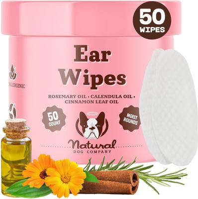 Ear Dog Grooming Wipes, 50 count