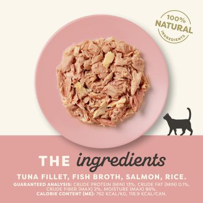 Limited Ingredient Tuna & Salmon in Broth Canned Wet Cat Food, 5.5-oz can, case of 24
