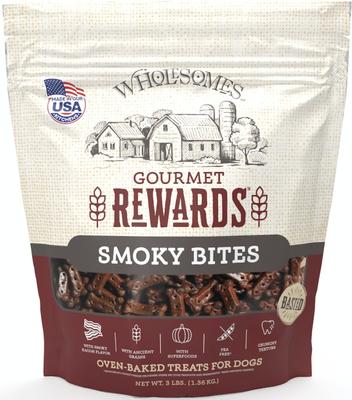 Rewards Smoky Bites Biscuit Dog Treats, 3-lb bag