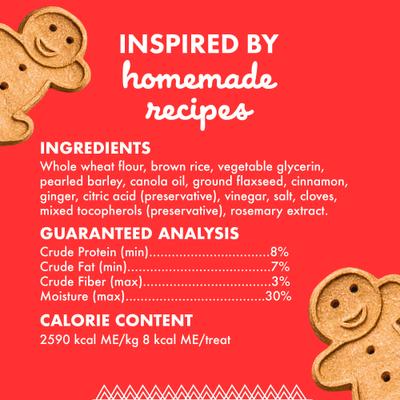Buddy Softies Holiday Treats Gingerbread Flavor Soft & Chewy Dog Treats, 6-oz bag