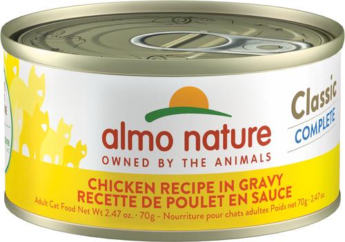 Classic Complete Chicken Recipe in Gravy Grain-Free Wet Cat Food, 2.47-oz can, case of 12