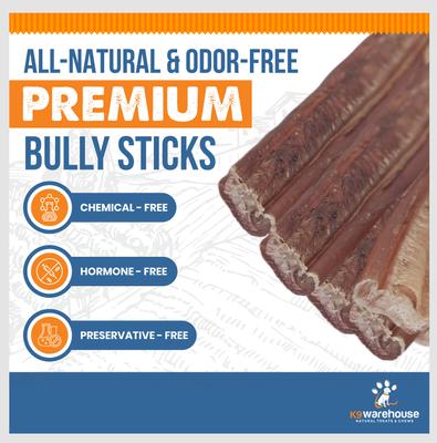 Jumbo 12-inch Bully Sticks Dog Treats, 3 count