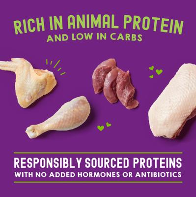 Carnivore Cravings Duck & Chicken Flavored Shredded Wet Cat Food, 2.8-oz pouch, case of 24