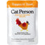 Aderezo para alimento húmedo para gatos sin cereales Cat Person de Weruva Tuna Mousse, bolsa de 3 oz, caja de 4