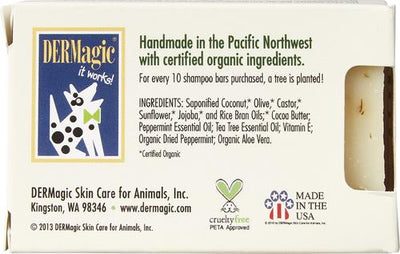 Peppermint & Tea Tree Oil Dog Shampoo Bar, 3.75-fl oz