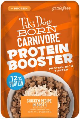 Born Carnivore Protein Booster Variety Pack Grain-Free Dog Food Topper, 2.1-oz pouch, case of 12