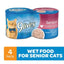 Tender Morsels with Real Ocean Whitefish & Tuna Bits in Broth Senior Wet Cat Food, 5.5-oz can, case of 4