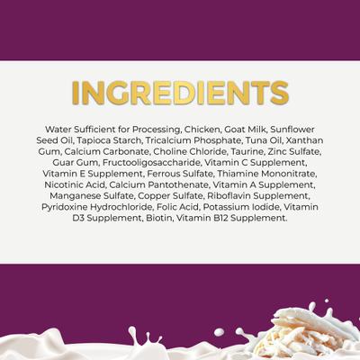 Super Premium Chicken in Goat Milk Gravy Shredded Wet Cat Food, 2.47-oz can, case of 24