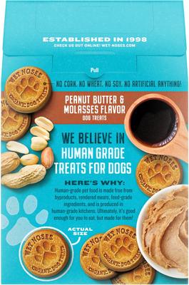 Grain-Free Peanut Butter & Molasses Flavor Dog Treats, 14-oz box