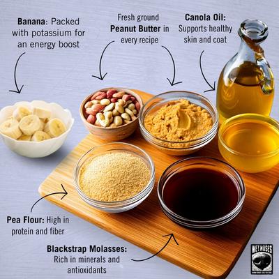 Grain-Free Peanut Butter & Molasses Flavor Dog Treats, 14-oz box