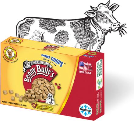 Mini Chops Smart Pack Beef Liver Freeze-Dried Dog Treats, .8-oz box