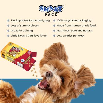 Mini Chops Smart Pack Beef Liver Freeze-Dried Dog Treats, .8-oz box