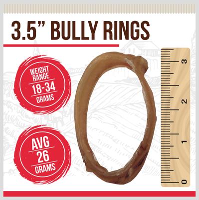 Golosinas para perros Bully Rings, 6 unidades