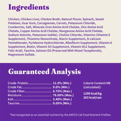 Adult Grain-Free Pate Chicken Recipe Wet Cat Food, 5.5-oz can, case of 12