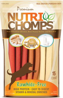 Assorted Flavor Mini Stick Dog Treats, 15 count