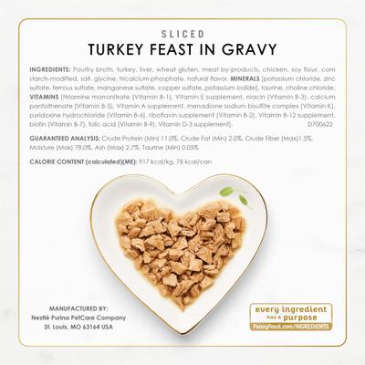 Poultry Lovers Sliced Collection Gravy Variety Pack Wet Cat Food, 3-oz can, case of 24