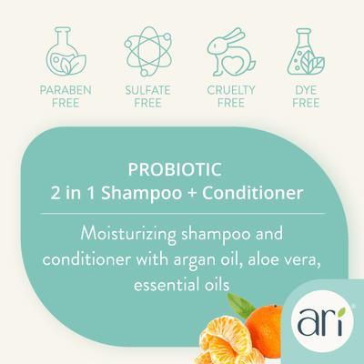 ARI Probiotic 2-in-1 Conditioning Dog Shampoo, 16-fl oz bottle