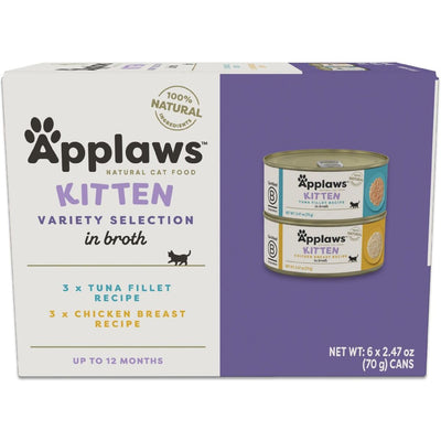 Kitten Alimento Húmedo, Kitten Variety Pack. 70 g, caja de 6. - Applaws
