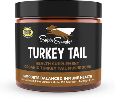 Turkey Tail Powder Immune Supplement for Dogs & Cats, 5.29-oz jar