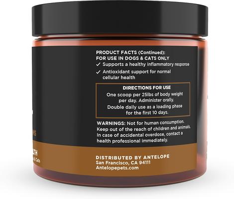 Turkey Tail Powder Immune Supplement for Dogs & Cats, 5.29-oz jar