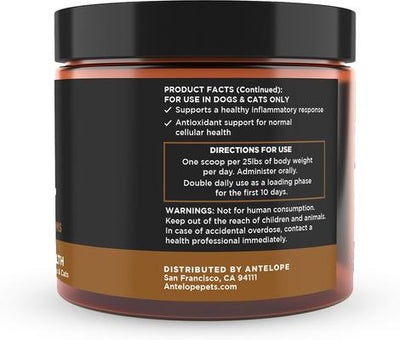 Turkey Tail Powder Immune Supplement for Dogs & Cats, 5.29-oz jar