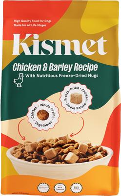 Bundle: Kismet Chicken & Barley Recipe with Freeze-Dried Nugs Dry Dog Food, 19-lb bag + Beef & Sweet Potato Nugs Freeze-Dried Treats, 1-oz bag