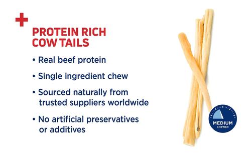 Cow Tails Dog Treats, 6-oz bag