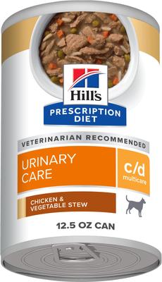 c/d Multicare Urinary Care Chicken & Vegetable Stew Wet Dog Food, 5.5-oz can, case of 4