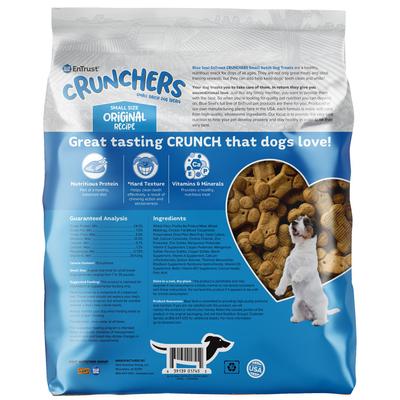 EnTrust Crunchers Original Crunchy Dog Treats, pequeño, bolsa de 3.5 lb