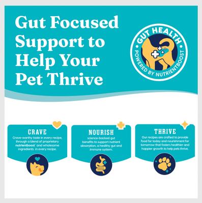 Large Breed Gut Health Real Bison & Brown Rice Whole Grain Dry Dog Food, 22-lb bag