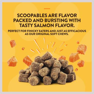 NaturVet, Scoopables Quiet Moments, bocados calmantes sabor salmón para gatos, bolsa de 156 g