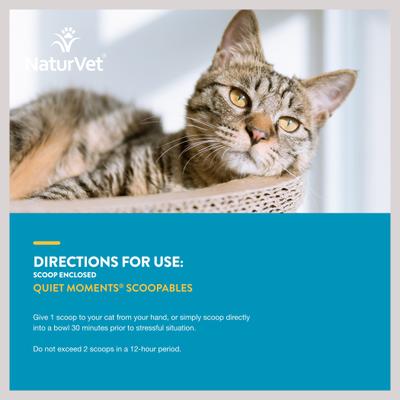 NaturVet, Scoopables Quiet Moments, bocados calmantes sabor salmón para gatos, bolsa de 156 g