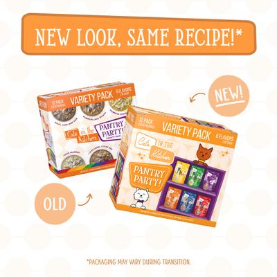 Cats in the Kitchen Pantry Party Variety Pack Grain-Free Cat Food, 3-oz pouch, case of 12