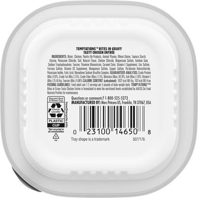 Tasty Chicken Flavor Bites in Gravy Wet Cat Food, 3.5-oz tray, case of 24