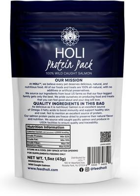 Wild Caught Salmon Protein Pack Grain-Free Freeze-Dried Dog Food Topper, 1.75-oz bag