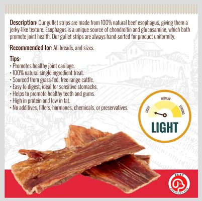 Gullet Flats Beef Flavored 6-in Dog Chews, 12 count