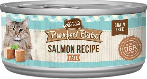 Purrfect Bistro Grain-Free Salmon Pate Canned Cat Food, 3-oz, case of 24
