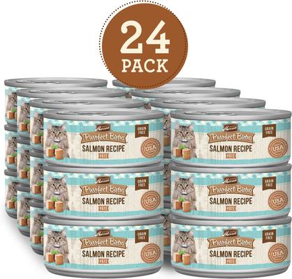 Purrfect Bistro Grain-Free Salmon Pate Canned Cat Food, 3-oz, case of 24