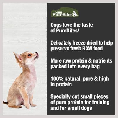 Mini-PureBites Freeze-Dried Beef Liver Dog Treat, 9.5-oz bag