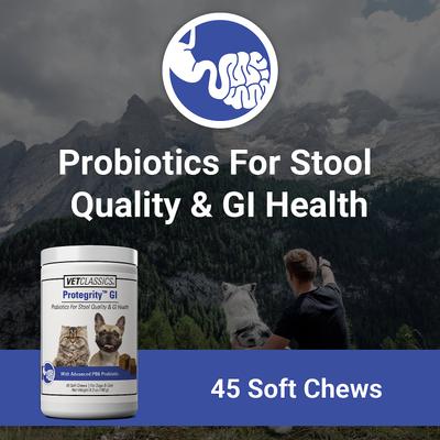 Protegrity GI Probiotics Soft Chews Dog & Cat Supplement, 45 count