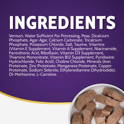 Alimento enlatado para perros Venison con fórmula de ingredientes limitados, 13 oz, caja de 12