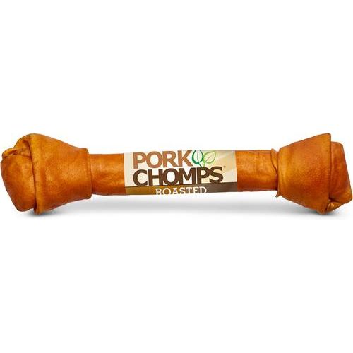 Golosina masticable para perros con nudo de piel de cerdo asada de 20 pulgadas, 1 unidad