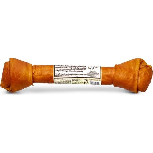 Golosina masticable para perros con nudo de piel de cerdo asada de 20 pulgadas, 1 unidad