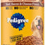Chopped Ground Dinner Beef, Bacon & Cheese Flavor Adult Canned Wet Dog Food, 22-oz, case of 12